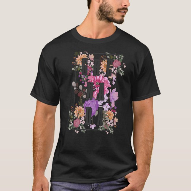 T-shirt Grenade Fleurs Vintages Floral 1 (Devant)