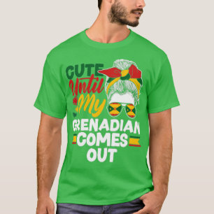 T-shirt Grenade grenadian Flag Cute Until My Grenadian Com