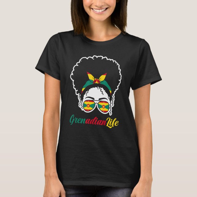 T-shirt Grenade Grenadien Vie grenadienne (Devant)