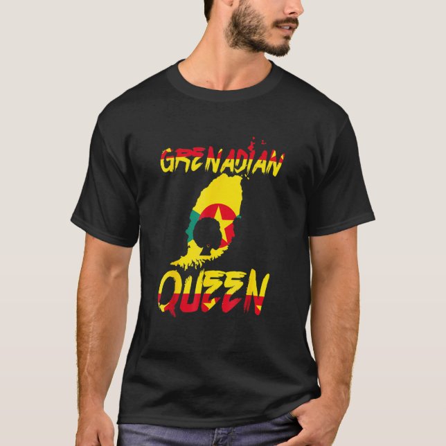 T-shirt Grenade Reine Grenade Drapeau Pride Afro Pride Acc (Devant)