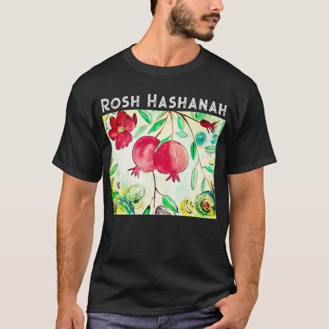 T-shirt Grenade Rosh Hashanah Fruit Shana Tova (Devant)