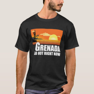 T-shirt Grenade si chaud en ce moment Retro Travel Beach V