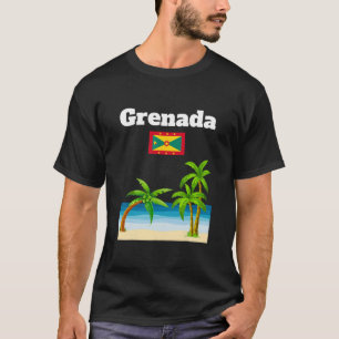 T-shirt Grenade Voyage Souvenir Drapeau Grenadien Vacances