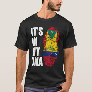 T-shirt Grenadien Et Vénézuélien Mélangent L'ADN Drapeau P