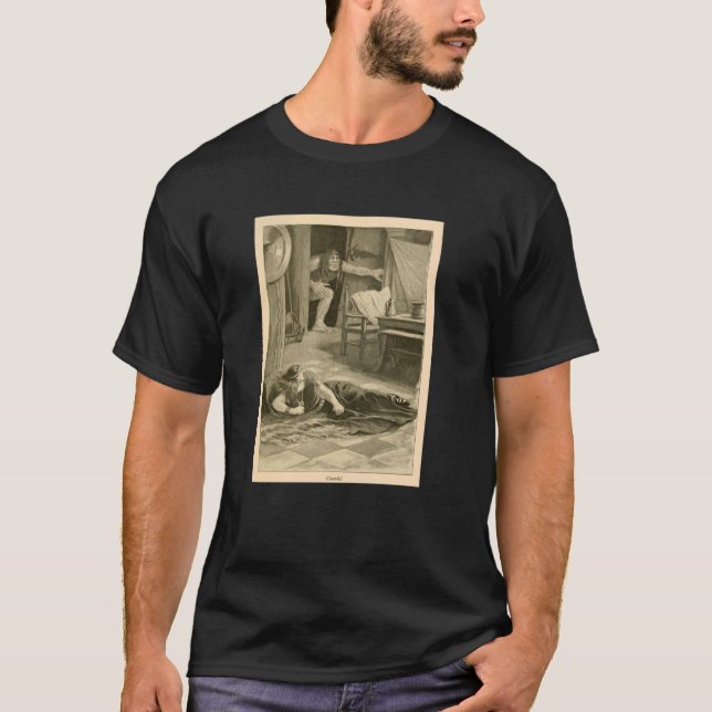 T-shirt Grendel Approaching Beowulf (1901) (Devant)