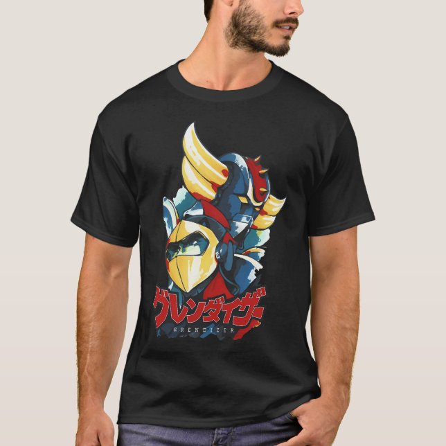 T-shirt Grendizer Et Duke Fleuris (Devant)