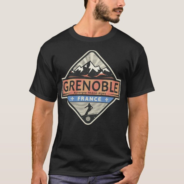 T-shirt Grenoble France (Devant)