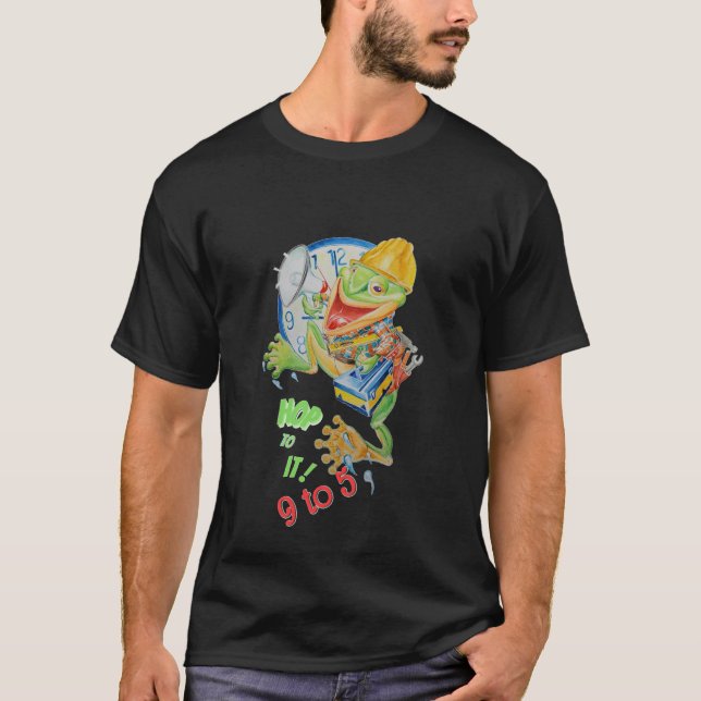 T-shirt grenouille 9to5 Motivator  (Devant)