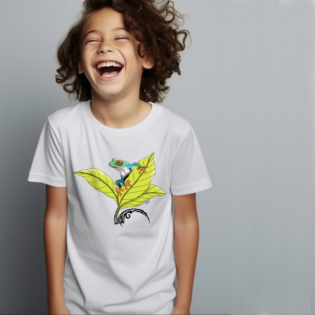 T-shirt Grenouille à arbre rouge (Créateur téléchargé)