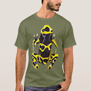 T-shirt Grenouille à flèches de poison jaune Designs Poi