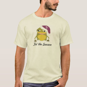 T-shirt Grenouille à grande bouche avec un chapeau de fête