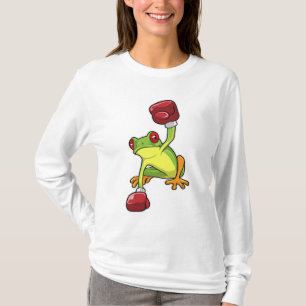T-shirt Grenouille à la boîte avec gants de boxe