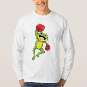 T-shirt Grenouille à la boîte avec gants de boxe