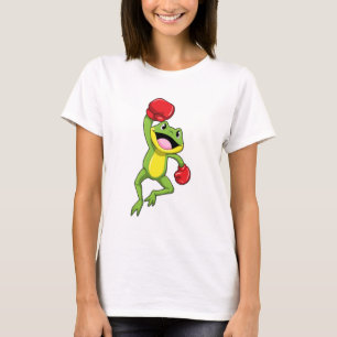 T-shirt Grenouille à la boîte avec gants de boxe