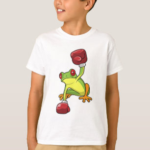 T-shirt Grenouille à la boîte avec gants de boxe