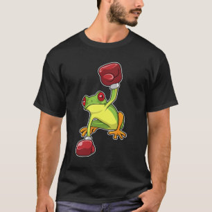 T-shirt Grenouille à la boîte avec gants de boxe