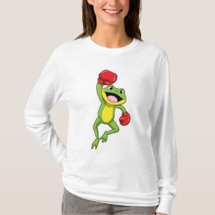 T-shirt Grenouille à la boîte avec gants de boxe