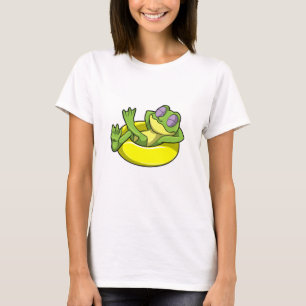 T-shirt Grenouille à la natation avec anneau de natation