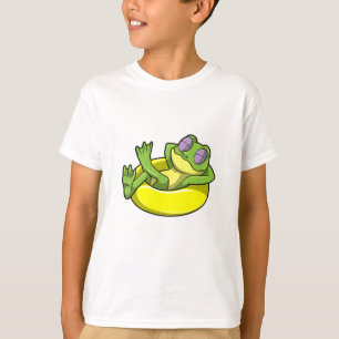 T-shirt Grenouille à la natation avec anneau de natation