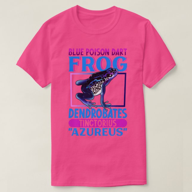 T-shirt Grenouille à tarte à poison bleu (Design devant)