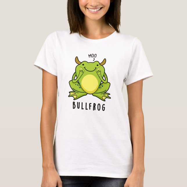 T-shirt Grenouille à taureaux Funny Animal Frog Pun (Devant)