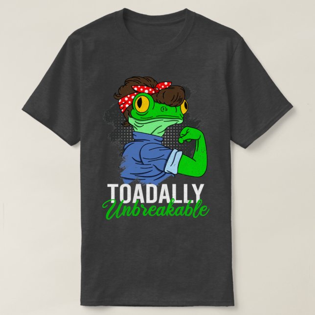 T-shirt Grenouille amusante Cadeau Toadally Unbreakable (Design devant)