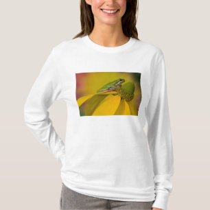 T-shirt Grenouille arboricole du Pacifique sur des fleurs 