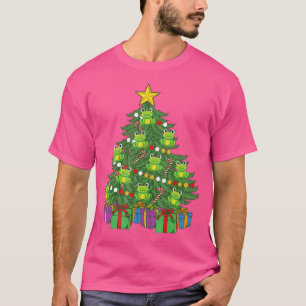 T-shirt Grenouille Arbre de Noël Cute Frog Ornements Greno