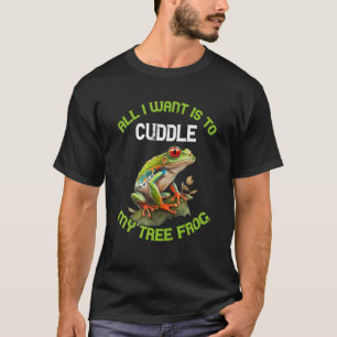 T-shirt Grenouille Arbre Rouge Amphibienne Tout Ce Que Je