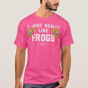 T-shirt Grenouille Arbre Rouge J'Aime Vraiment Les Grenoui
