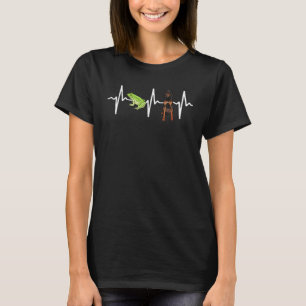T-shirt Grenouille Arbre Vert Coeur Noir Et Tan Coonhound