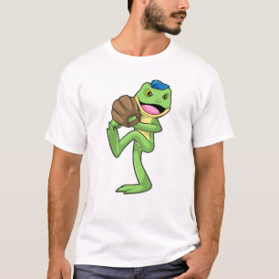 T-shirt Grenouille au baseball avec gants