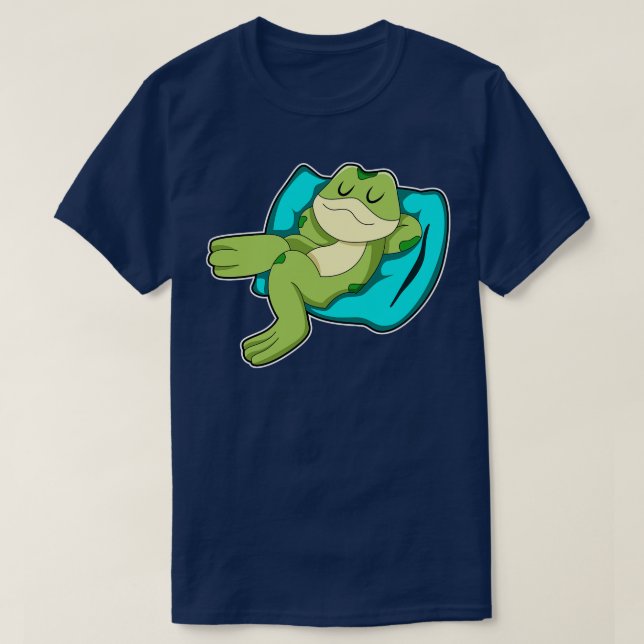 T-shirt Grenouille au coucher avec Coussin (Design devant)