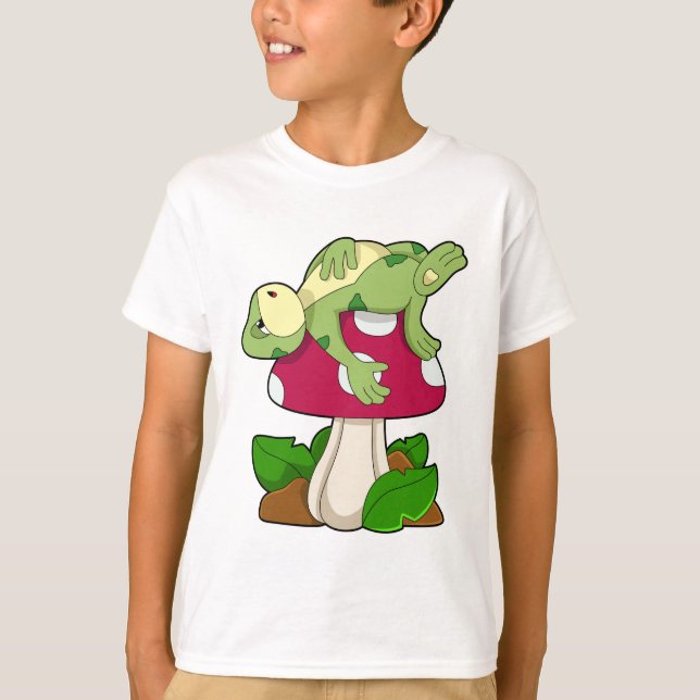 T-shirt Grenouille au coucher du champignon (Devant)