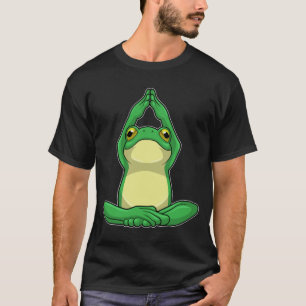 T-shirt Grenouille au yoga en jambe croisée