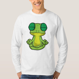 T-shirt Grenouille au yoga en jambe croisée