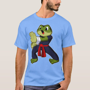T-shirt Grenouille aux arts martiaux Karate avec Ceinture