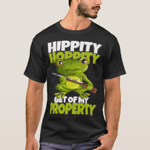 T-shirt Grenouille Avec Arme Hippity Hoppity Descendre De