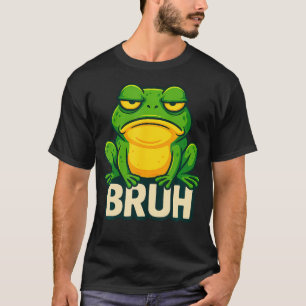 T-shirt Grenouille avec attitude - Bruh Meme