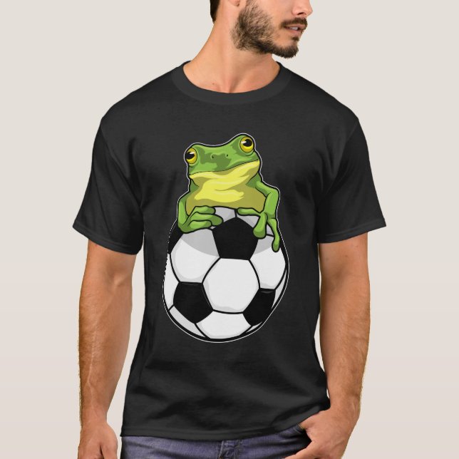 T-shirt Grenouille avec balle de football (Devant)