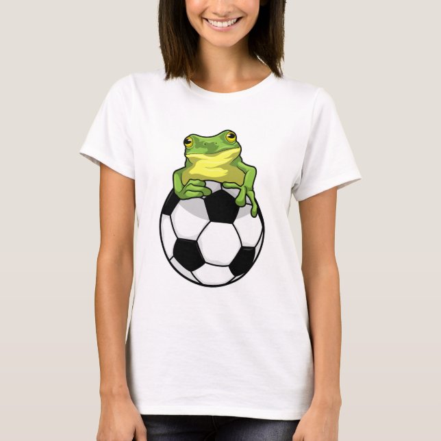 T-shirt Grenouille avec balle de football (Devant)
