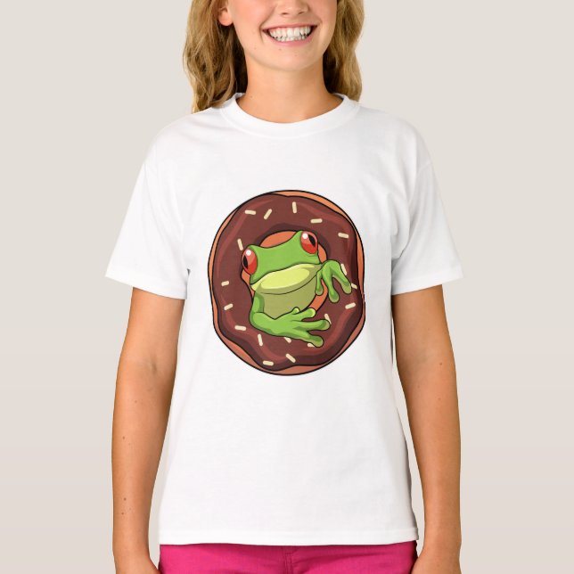 T-shirt Grenouille avec beigne (Devant)