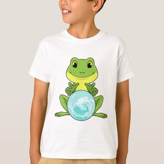 T-shirt Grenouille avec boule de cristal (Devant)