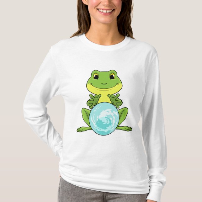 T-shirt Grenouille avec boule de cristal (Devant)