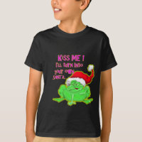 Grenouille avec chapeau de Père Noël Drôle de dire