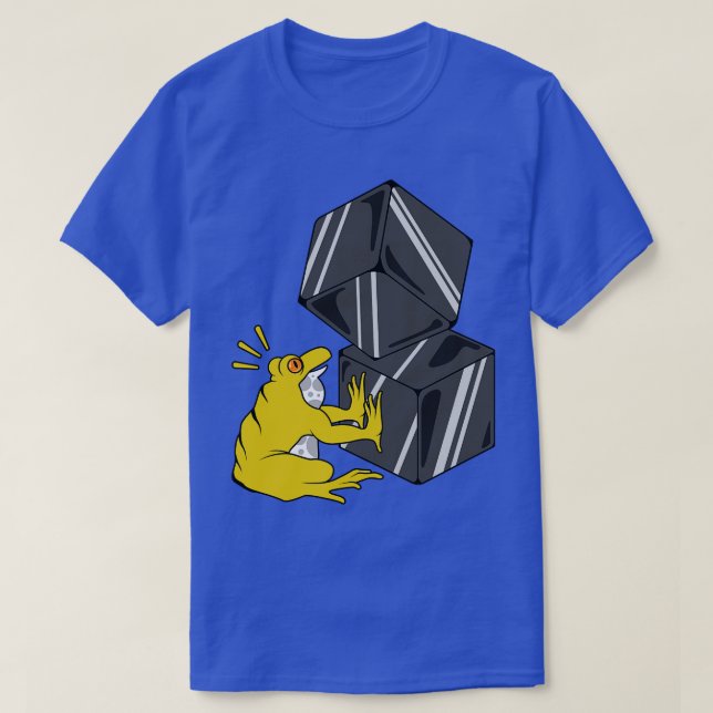 T-shirt Grenouille avec des cubes (Design devant)