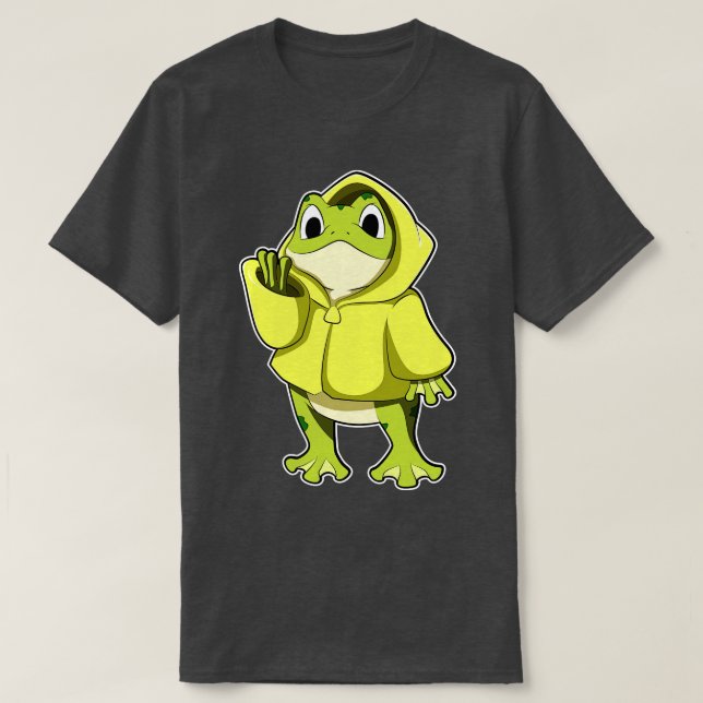 T-shirt Grenouille avec imperméable (Design devant)