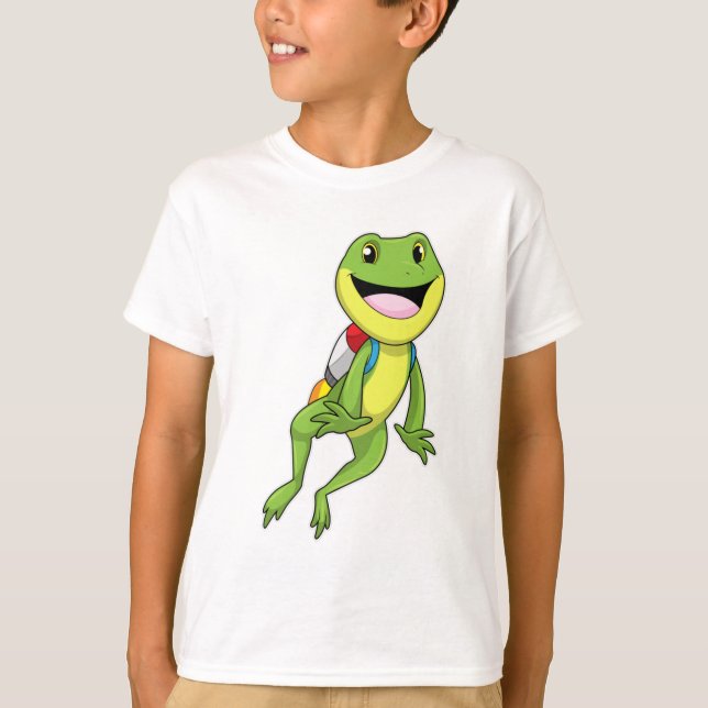 T-shirt Grenouille avec Jetpack (Devant)