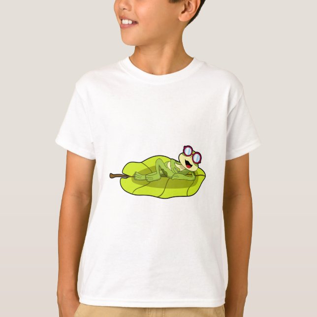 T-shirt Grenouille avec lunettes de soleil (Devant)
