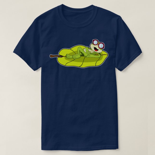 T-shirt Grenouille avec lunettes de soleil (Design devant)